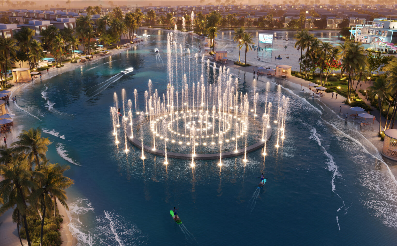 damac islands szökőkút