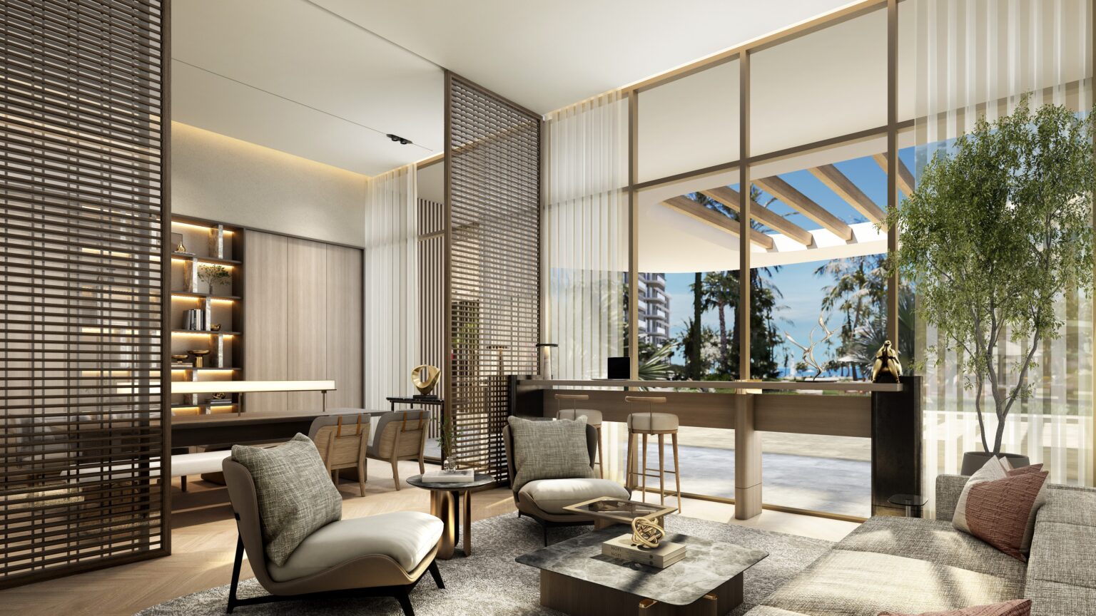 bay grove residences beltéri dolgozó terület