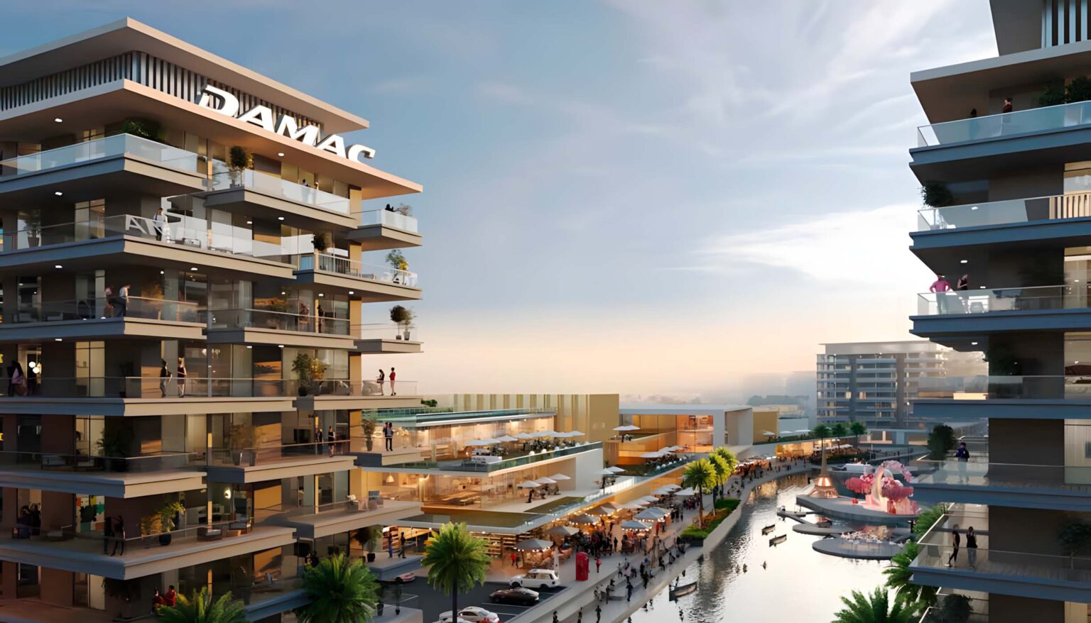 damac riverside apartments exterior